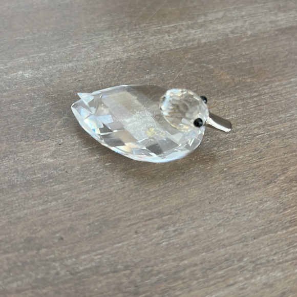 SWAROVSKI Crystal Duck w Silver Beak Figurine - Picture 4 of 6